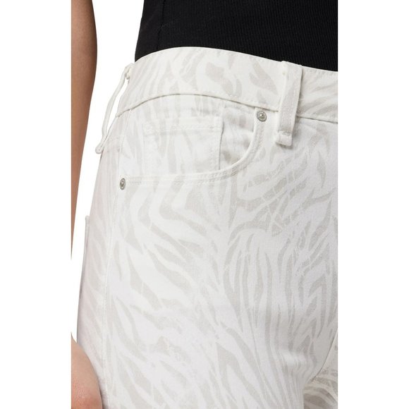 HUDSON JEANS Nico Mid Rise Skinny Jeans Distorted Zebra Print - Picture 3 of 7